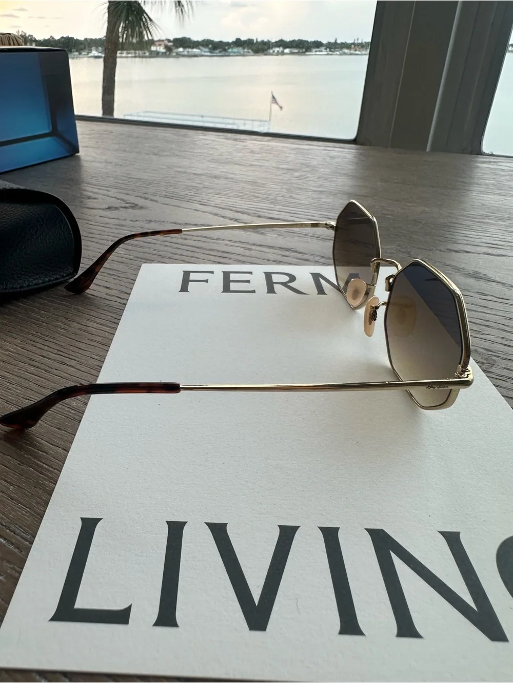 NEW Ray-Ban Octagon 1972 Geometric Sunglasses in Arista Gold Lt Brown 54-19-145